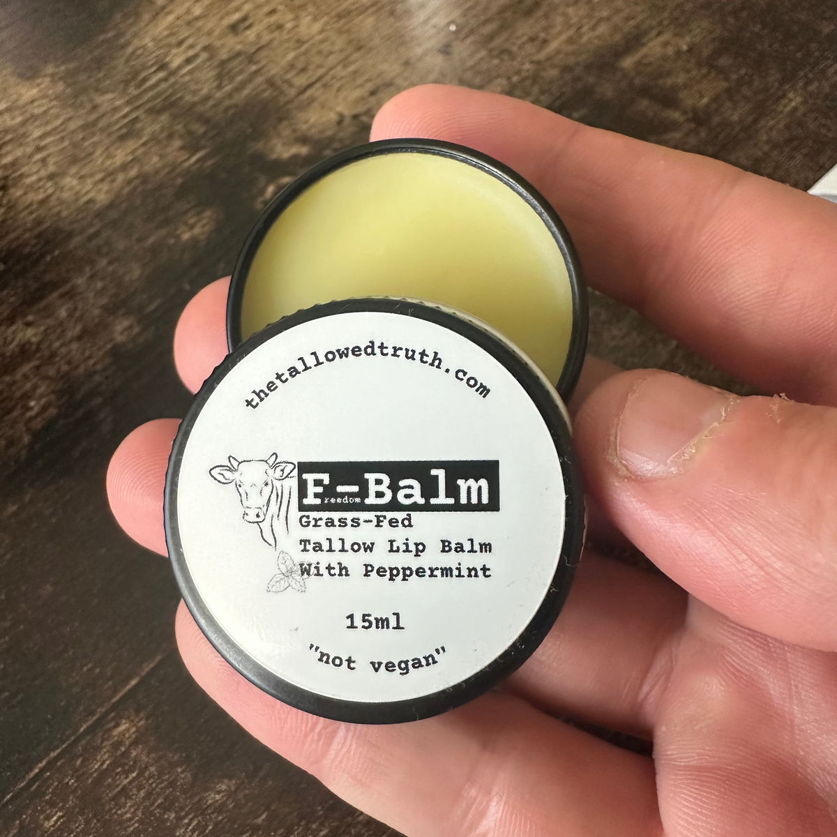 F-Balm "free speech" Premium Tallow Peppermint Lip Balm